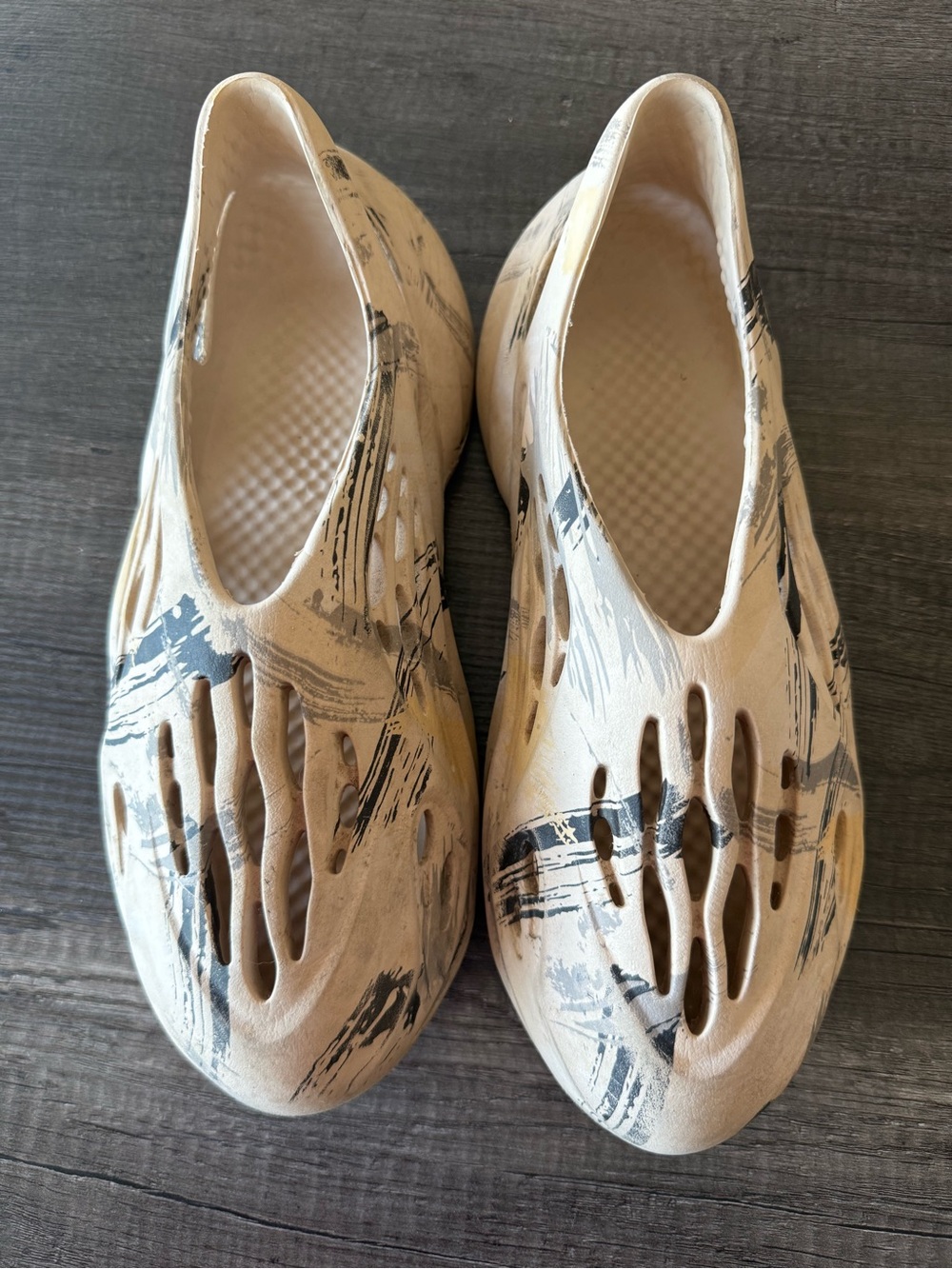 3D printed Neutral Print Foam Slip-On Men’s Shoes